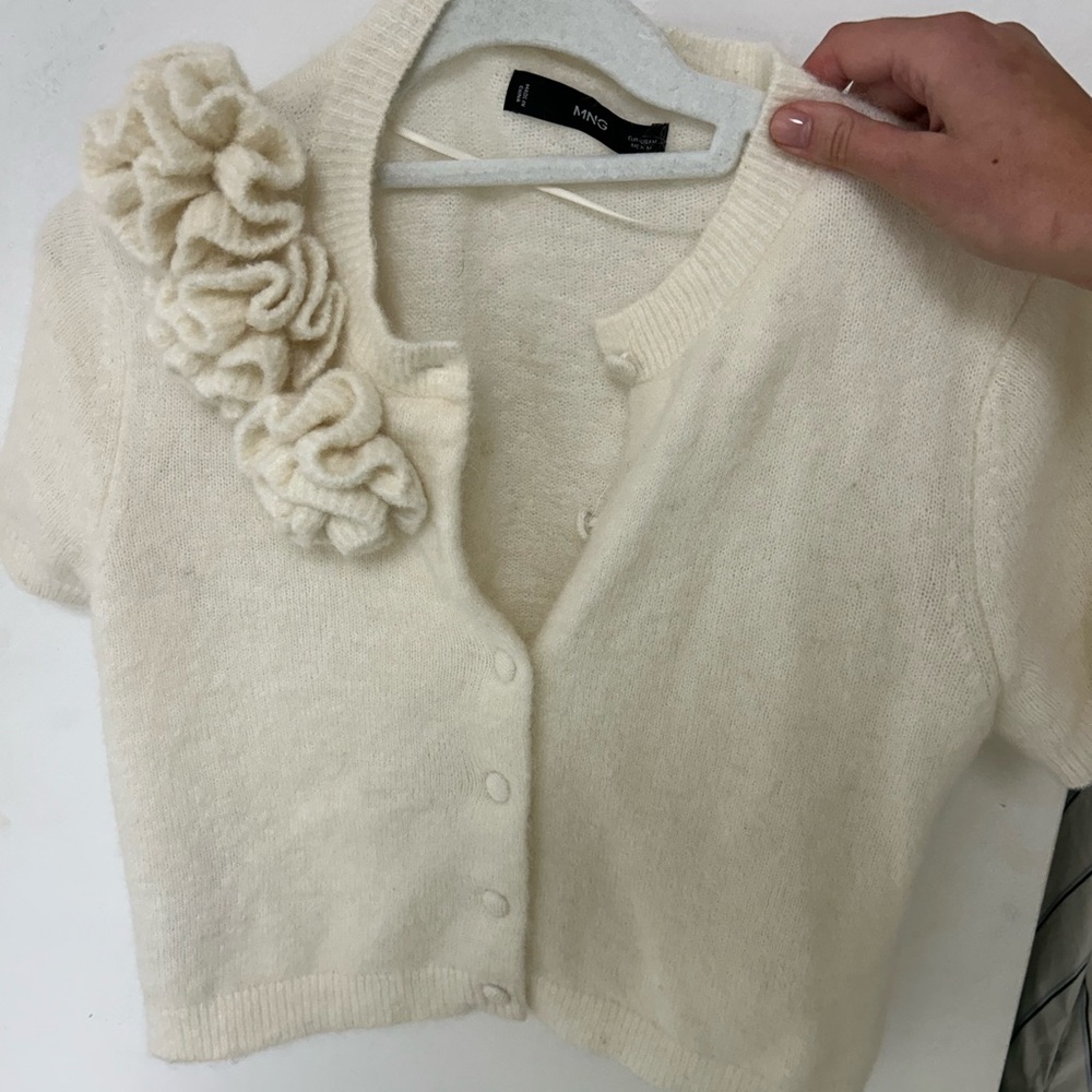 mango short sleeve cardigan